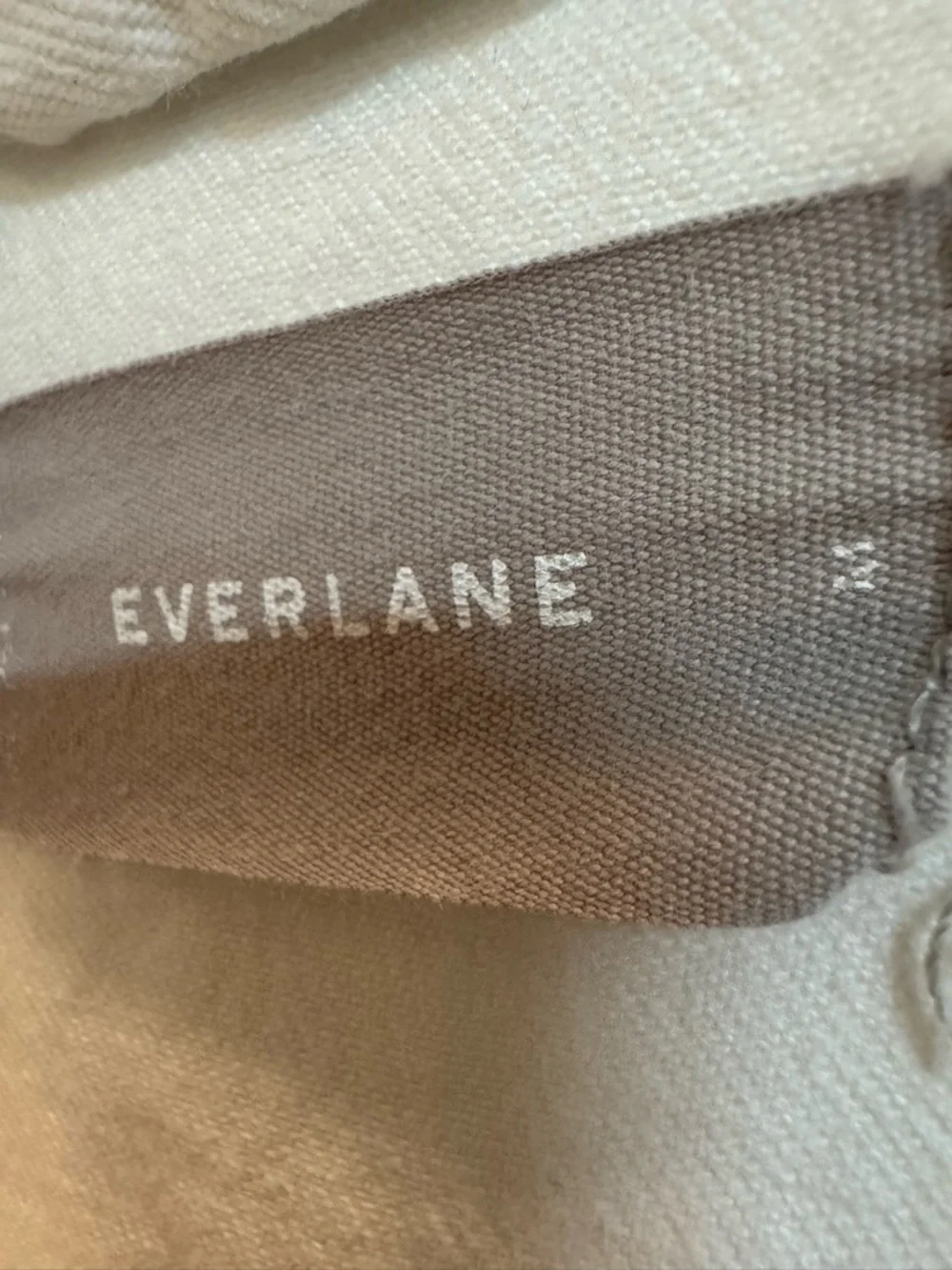 Everlane Off White Denim Jean Jacket Size M - Picture 6 of 8